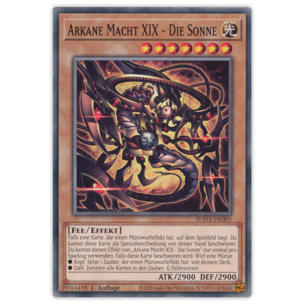Bild von SUDA-DE005 Arkane Macht XIX - Die Sonne