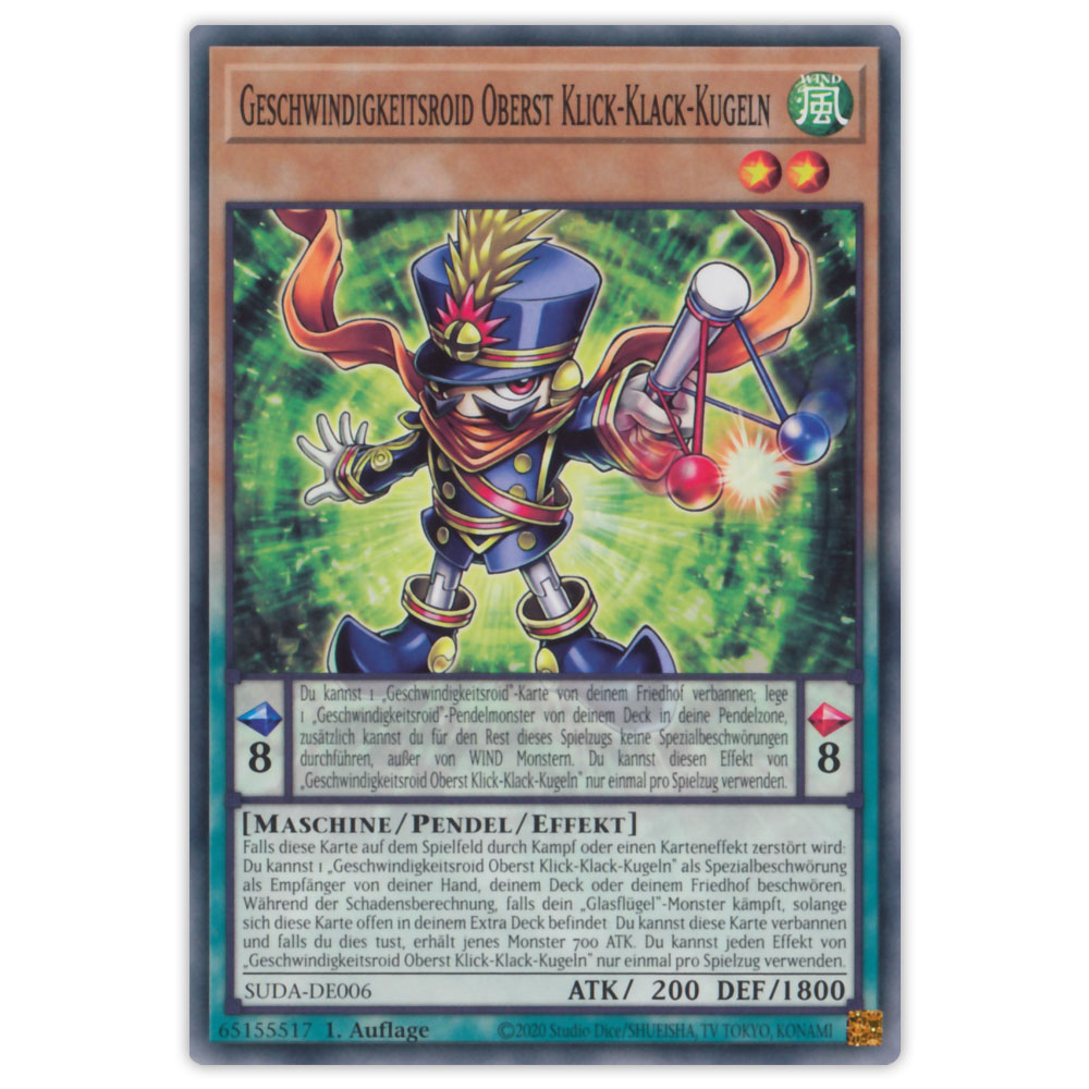 Bild von SUDA-DE006 Geschwindigkeitsroid Oberst Klick-Klack-Kugeln