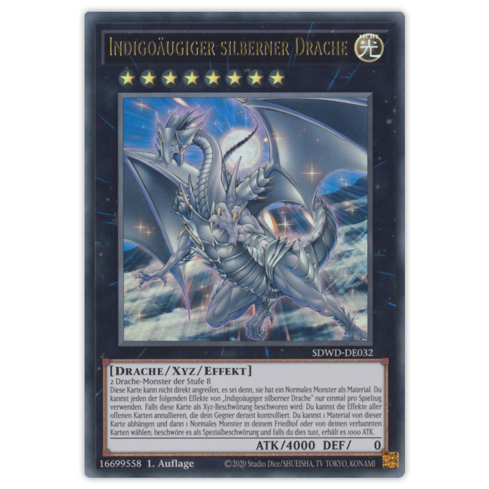 Bild von SDWD-DE032 Indigoäugiger silberner Drache